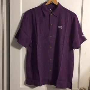 Tommy Bahama TCU  Button down shirt